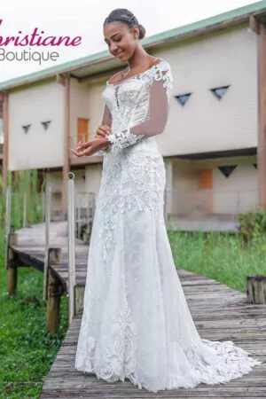 Sur Christiane Boutique, profitez de nos robes de mariée en solde, idéales pour celles recherchant une robe de mariée simple et pas chère. Notre e-shop robe de mariée propose une vaste sélection pour toutes les occasions. Pour être chic pour un mariage, explorez nos robes de soirée en magasin ou en ligne. Que ce soit pour une robe de soirée mariage femme ou une robe de soirée courte chic, nous avons ce qu’il vous faut. Découvrez également nos robes vertes de mariage et robes de cocktail mariage longues. Nos ventes de robes de soirée incluent des modèles variés, et nous avons une belle collection de robes de mariage pour toutes les préférences. Disponibles dans des destinations comme la Guadeloupe, la Martinique, la Guyane, la Côte d'Ivoire, et bien plus encore.