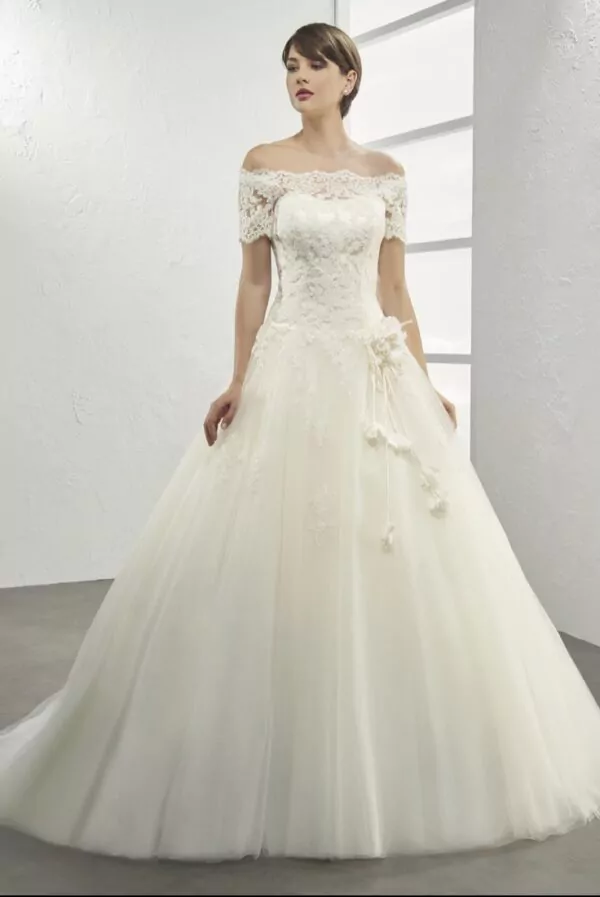 Robe de mariée princesse à manches